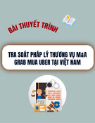 Tra soát pháp lý thương vụ M&A Grab mua Uber tại Việt Nam: Bài thuyết trình chi tiết