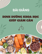 Bài giảng Dinh dưỡng khoa học giúp giảm cân của BS.CKII.ThS. Nguyễn Viết Quỳnh Thư