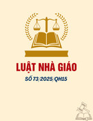 Luật Nhà giáo: Luật số 73/2025/QH15 (Mới nhất)