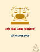 Luật Năng lượng nguyên tử: Luật số 94/2025/QH15 mới nhất