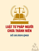 Luật Tư pháp người chưa thành niên 2024: Luật số 59/2024/QH15 mới nhất