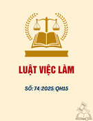 Luật Việc Làm: Luật số 74/2025/QH15 Mới Nhất