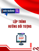 Bài giảng Lập trình hướng đối tượng ThS. Trương Thị Minh Châu