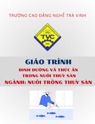 Giáo trình Dinh dưỡng và Thức ăn trong Nuôi trồng Thủy sản (Trung cấp/Cao đẳng) - Trường Cao đẳng nghề Trà Vinh