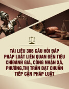 306 Câu Hỏi Đáp Pháp Luật Về Tiêu Chí Đánh Giá, Công Nhận Xã, Phường, Thị Trấn Đạt Chuẩn Tiếp Cận Pháp Luật (Tài Liệu)