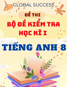 Bộ đề thi Tiếng Anh lớp 8 học kì 1 Global Success - Có đáp án