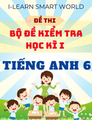 Bộ đề thi Tiếng Anh lớp 6 học kì 1 i - Learn Smart World - Có đáp án