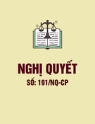 Nghị quyết 191/NQ-CP: [Thêm thông tin chi tiết về nội dung nghị quyết để tối ưu SEO]