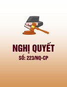 Nghị quyết 223/NQ-CP: [Thêm thông tin chi tiết về nội dung nghị quyết để tối ưu SEO]