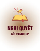 Nghị quyết 190/NQ-CP: [Thêm thông tin chi tiết về nội dung nghị quyết để tối ưu SEO]