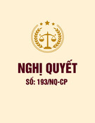 Nghị quyết 193/NQ-CP: [Thông tin chi tiết/Hướng dẫn thi hành/Mới nhất]