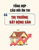 Tổng hợp câu hỏi ôn thi môn Thị trường bất động sản
