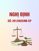 Nghị định 291/2025/NĐ-CP: [Mô tả ngắn gọn về nội dung nghị định]