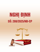Nghị định 288/2025/NĐ-CP: Thông tin chi tiết và [Phân tích chuyên sâu/Hướng dẫn áp dụng]