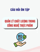 Câu hỏi ôn tập Quản lý chất lượng trong công nghệ thực phẩm