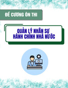Đề cương ôn thi Quản lý nhân sự hành chính nhà nước