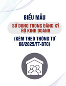 Mẫu Giấy Chứng Nhận Đăng Ký Hộ Kinh Doanh (Kèm Thông tư 68/2025/TT-BTC) chuẩn nhất