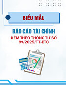 Mẫu Báo cáo lưu chuyển tiền tệ theo phương pháp trực tiếp (Kèm Thông tư 99/2025/TT-BTC) chuẩn nhất