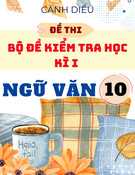 Đề thi học kì 1 Ngữ văn 10 Cánh diều