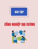 Bài tập Công nghiệp đại cương: Hướng dẫn và giải bài tập