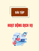 Bài tập hoạt động dịch vụ