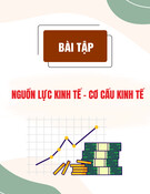 Bài tập Nguồn lực kinh tế - Cơ cấu kinh tế: Hướng dẫn chi tiết