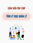 Câu hỏi ôn tập Tâm lý học quản lý [chuẩn nhất]
