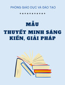 Mẫu Thuyết minh sáng kiến, giải pháp [mới nhất]