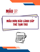 Mẫu đơn bảo lãnh cấp thẻ tạm trú: Thủ tục chi tiết & Mẫu NA7 chuẩn nhất