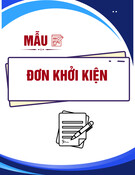 Mẫu Đơn Khởi Kiện: Hướng Dẫn Chi Tiết và Thủ Tục Nộp [Chuẩn Nhất]