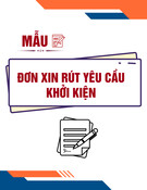 Mẫu đơn xin rút yêu cầu khởi kiện: Mẫu và hướng dẫn chi tiết [chuẩn nhất]