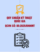 QCVN 85:2025/BNNMT: Tiêu chuẩn Việt Nam mới nhất