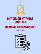 QCVN 92:2025/BNNMT: Tiêu chuẩn Việt Nam mới nhất