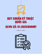 QCVN 91:2025/BNNMT: Tiêu chuẩn Việt Nam mới nhất