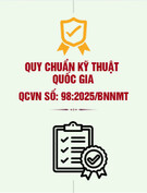 QCVN 98:2025/BNNMT: Tiêu chuẩn Việt Nam mới nhất