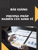 Bài giảng tổng quan về phương pháp nghiên cứu kinh tế: Giới thiệu chung về nghiên cứu khoa học - Bài 1