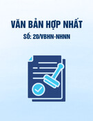 Văn bản hợp nhất 20/VBHN-NHNN: [Mô tả ngắn gọn về nội dung văn bản]