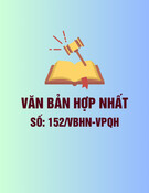Văn bản hợp nhất 152/VBHN-VPQH mới nhất