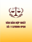 Văn bản hợp nhất 113/VBHN-VPQH mới nhất
