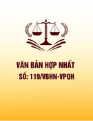 Văn bản hợp nhất 119/VBHN-VPQH mới nhất
