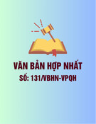 Văn bản hợp nhất 131/VBHN-VPQH mới nhất