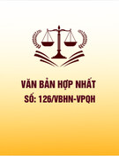 Văn bản hợp nhất 126/VBHN-VPQH mới nhất