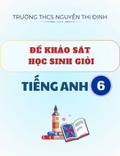 Đề thi học sinh giỏi Tiếng Anh lớp 6 năm 2025-2026 - Trường THCS Nguyễn Thị Định