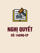 Nghị quyết số 140/NQ-CP