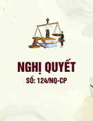 Nghị quyết số 124/NQ-CP