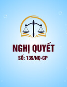 Nghị quyết số 139/NQ-CP