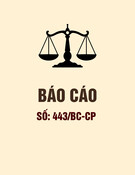 Báo cáo số 443/BC-CP