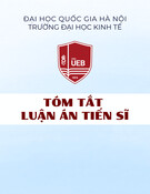 Tóm tắt Luận án Tiến sĩ: Năng lực đổi mới sáng tạo của doanh nghiệp ngành chế biến thực phẩm Việt Nam