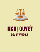 Nghị quyết số 147/NQ-CP