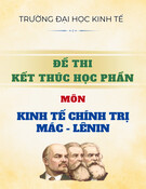 Đề thi Kinh tế chính trị Mác - Lênin: Đề thi kết thúc học phần năm 2024-2025